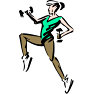 I ran like a racehorse just to keep up with it!