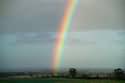 The rain stopped on cue, and a rainbow appeared!