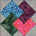 Plastic was over-lapped to make a crazy-quilt.